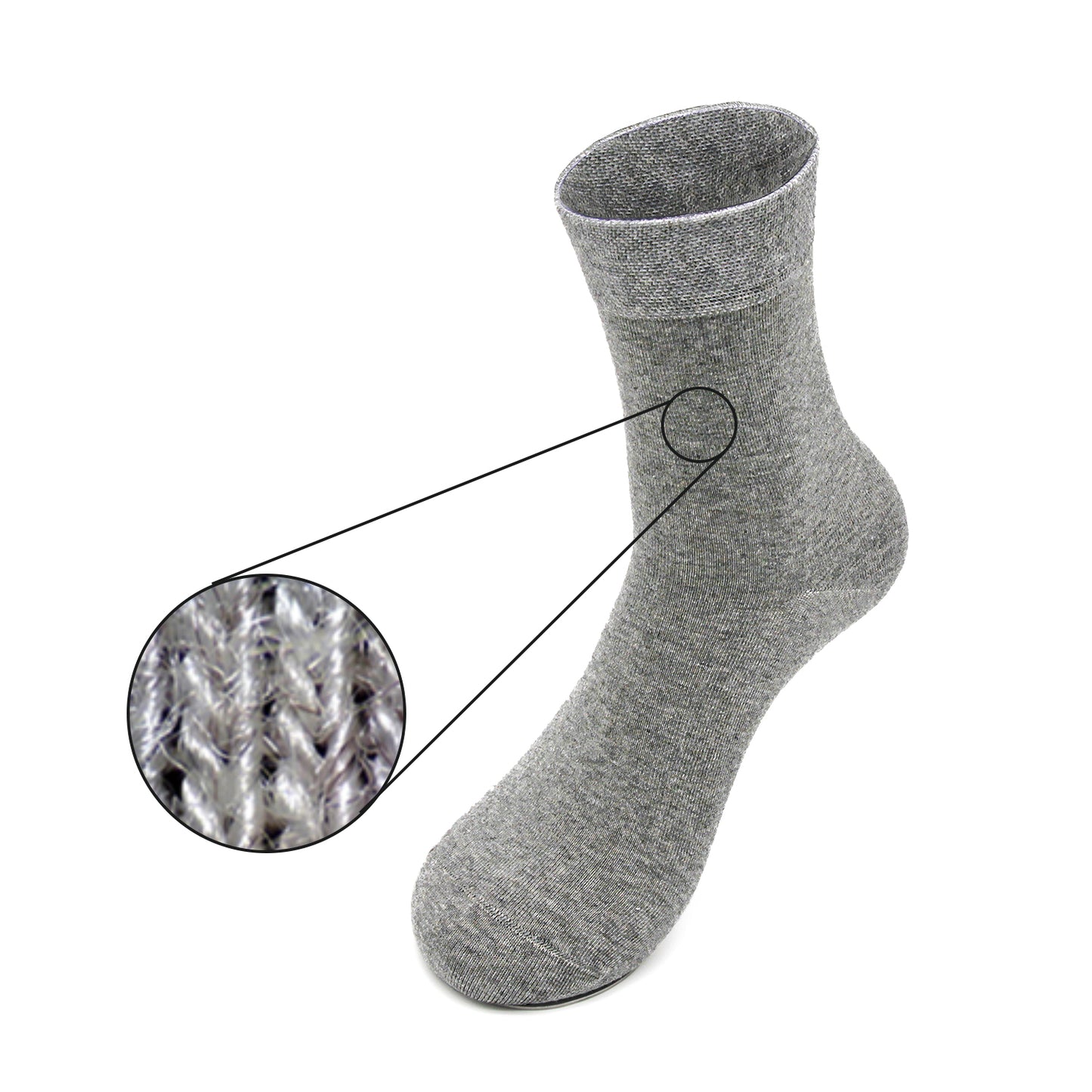 Grounding Quarter Socks-3 Pairs (25%silver fibre)