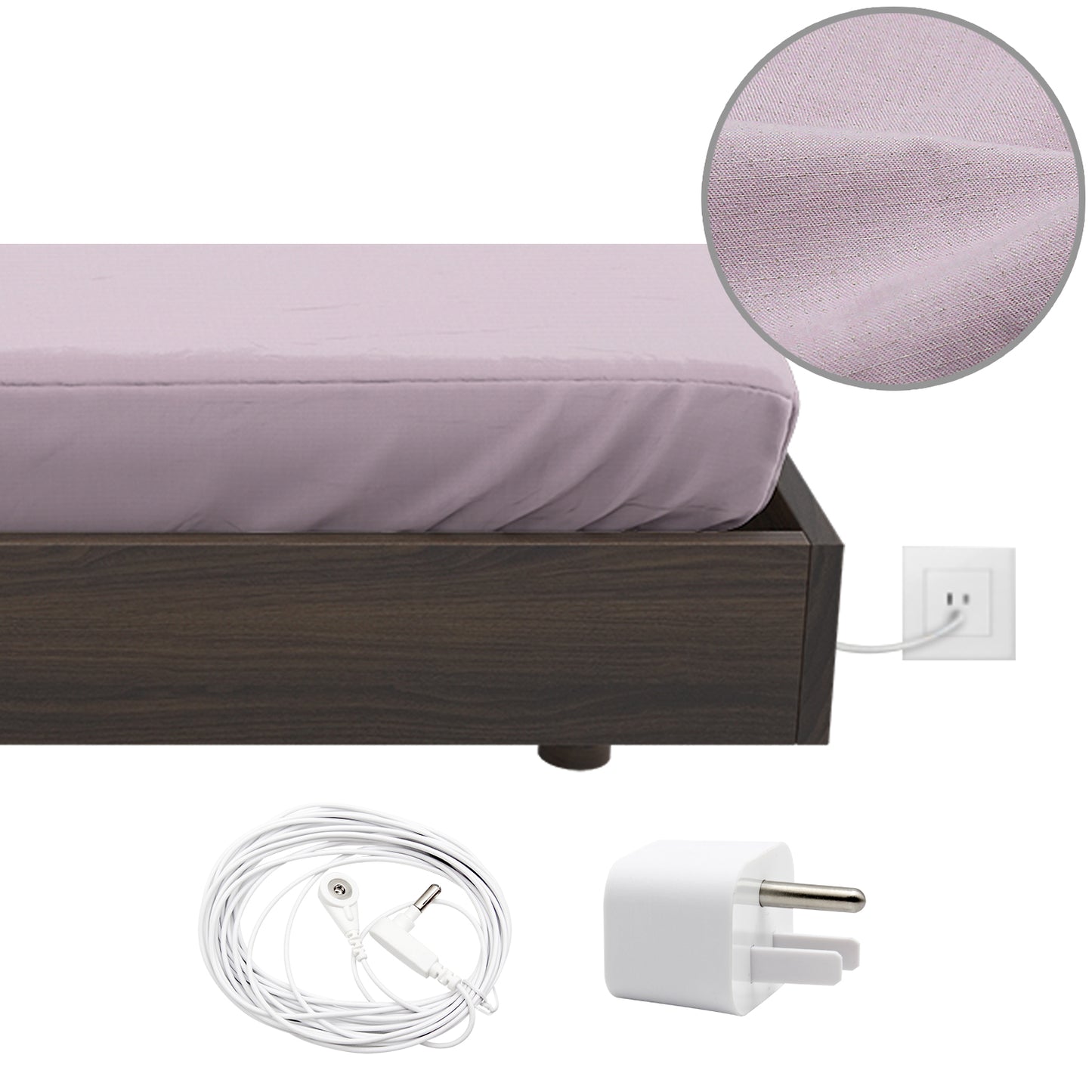 6% solid silver Grounding Fitted Sheet