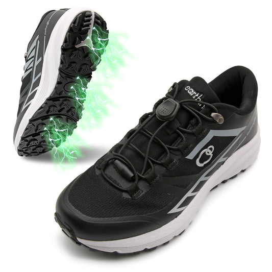 earthinglife grounding Trail Running Shoe for Men Connect to Earth for natual Healing, Waterproof Hiking Shoes Anti-Slip Rubber Outsole for Walking(77011)