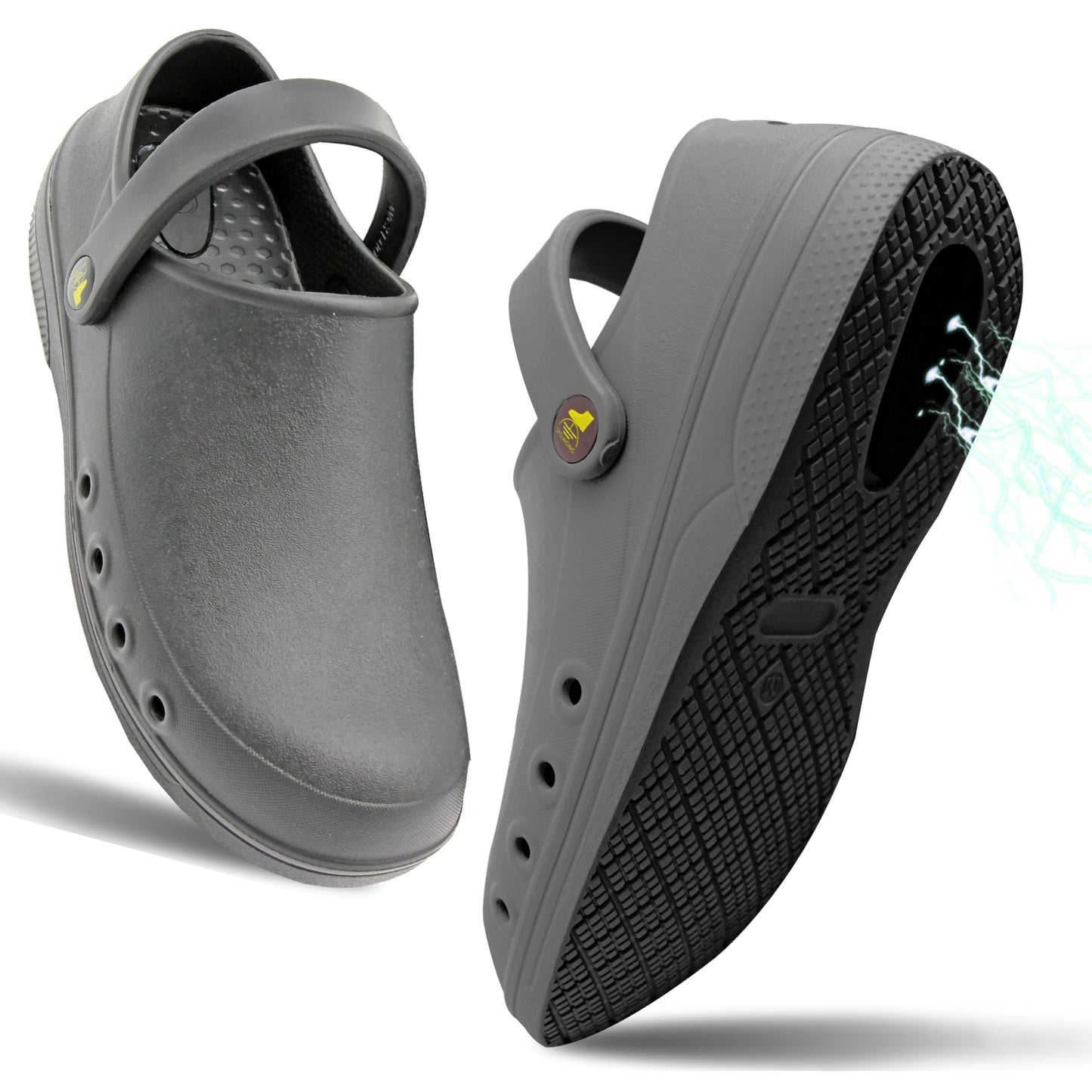 Earthinglife Grounding Clogs with Adjustable Strap Super Soft Graphene Enhanced Rubber Grounding Footwear for Men Women (7606)