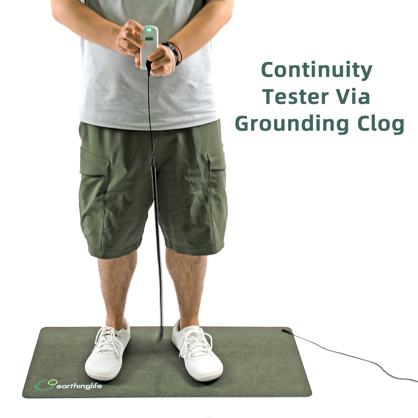 earthinglife Barefoot Grounding Shoes Lace Up Wide Toe Box Conductive Flexible Outsole Zero Drop Connect to Earth More Energy Reduce Stress Enhancing Movement Better Sleep Pain Relief(7702)