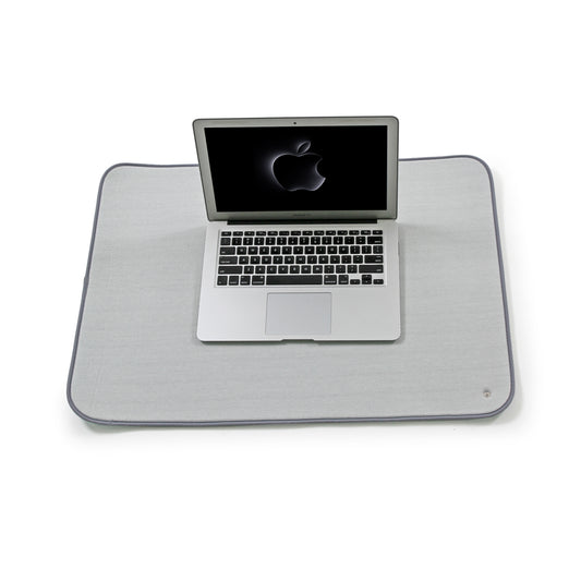 Grounding Mat for Feet,Bed and Travel with Organic Cotton & Silver Fiber – 50×70cm Gray Earthing Pad with Memory Foam Includes Grounding Cord (memory mat)