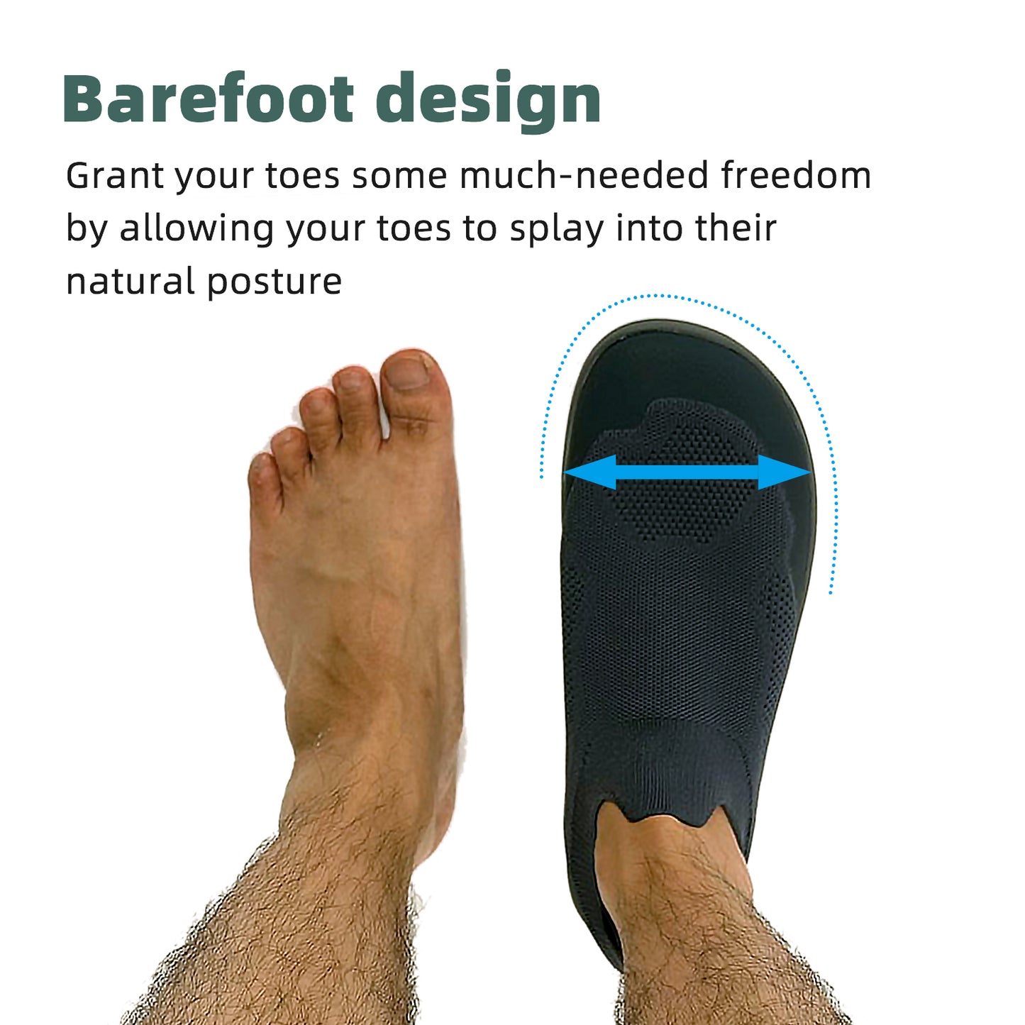 earthinglife Barefoot Grounding Shoes Slip On Wide Toe Box Conductive Flexible Outsole Zero Drop Connect to Earth More Energy Reduce Stress Enhancing Movement Better Sleep Pain Relief(7703)