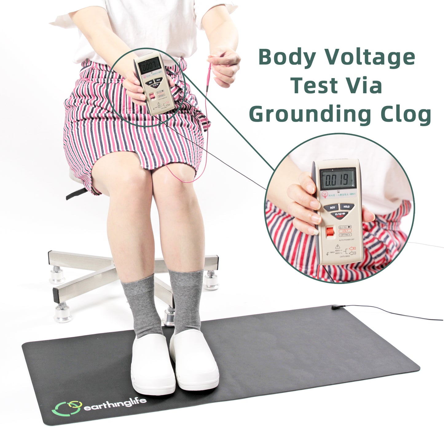 Earthinglife Grounding Clogs with Adjustable Strap Super Soft Graphene Enhanced Rubber Grounding Footwear for Men Women (7606)