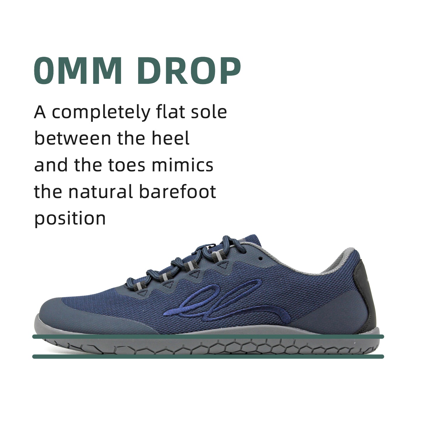 earthinglife Barefoot Grounding Shoes Lace Up Wide Toe Box Conductive Flexible Outsole Zero Drop Connect to Earth More Energy Reduce Stress Enhancing Movement Better Sleep Pain Relief(7702)