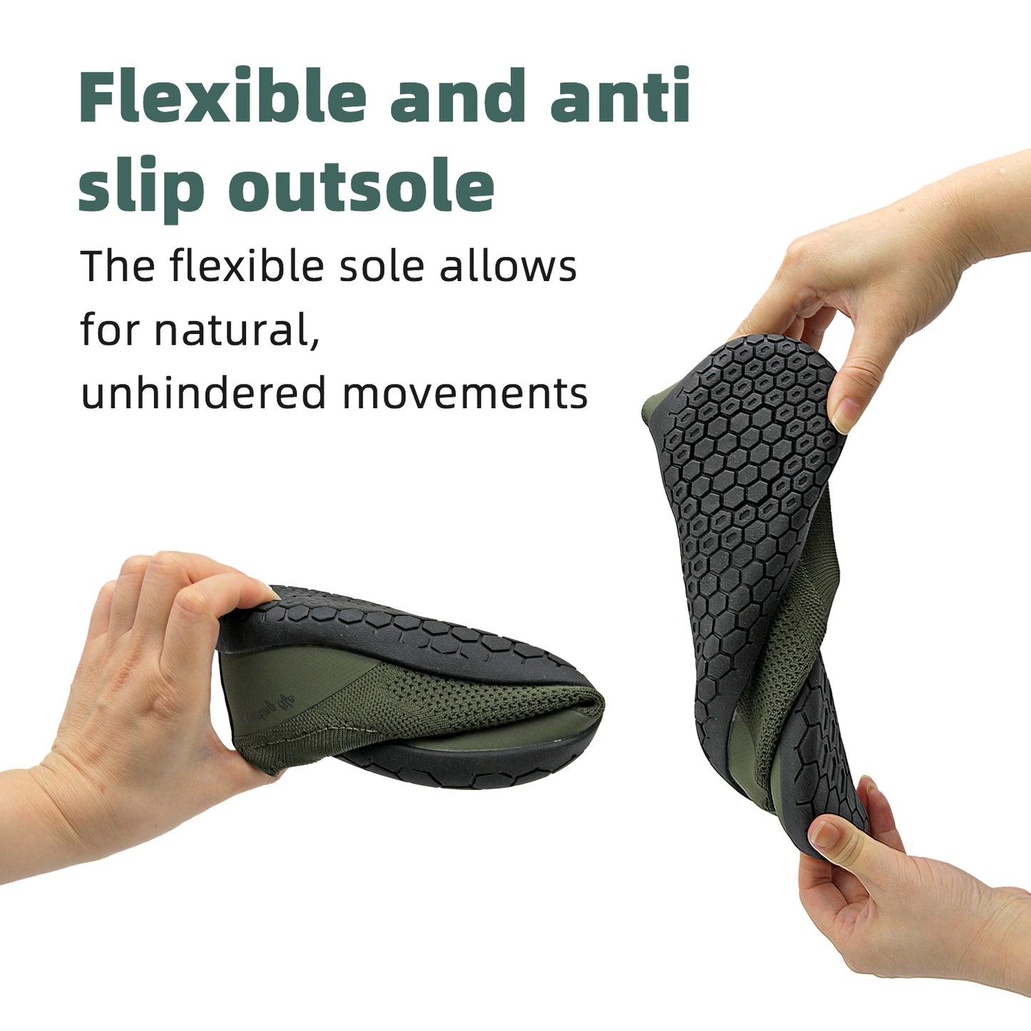 earthinglife Barefoot Grounding Shoes Slip On Wide Toe Box Conductive Flexible Outsole Zero Drop Connect to Earth More Energy Reduce Stress Enhancing Movement Better Sleep Pain Relief(7703)