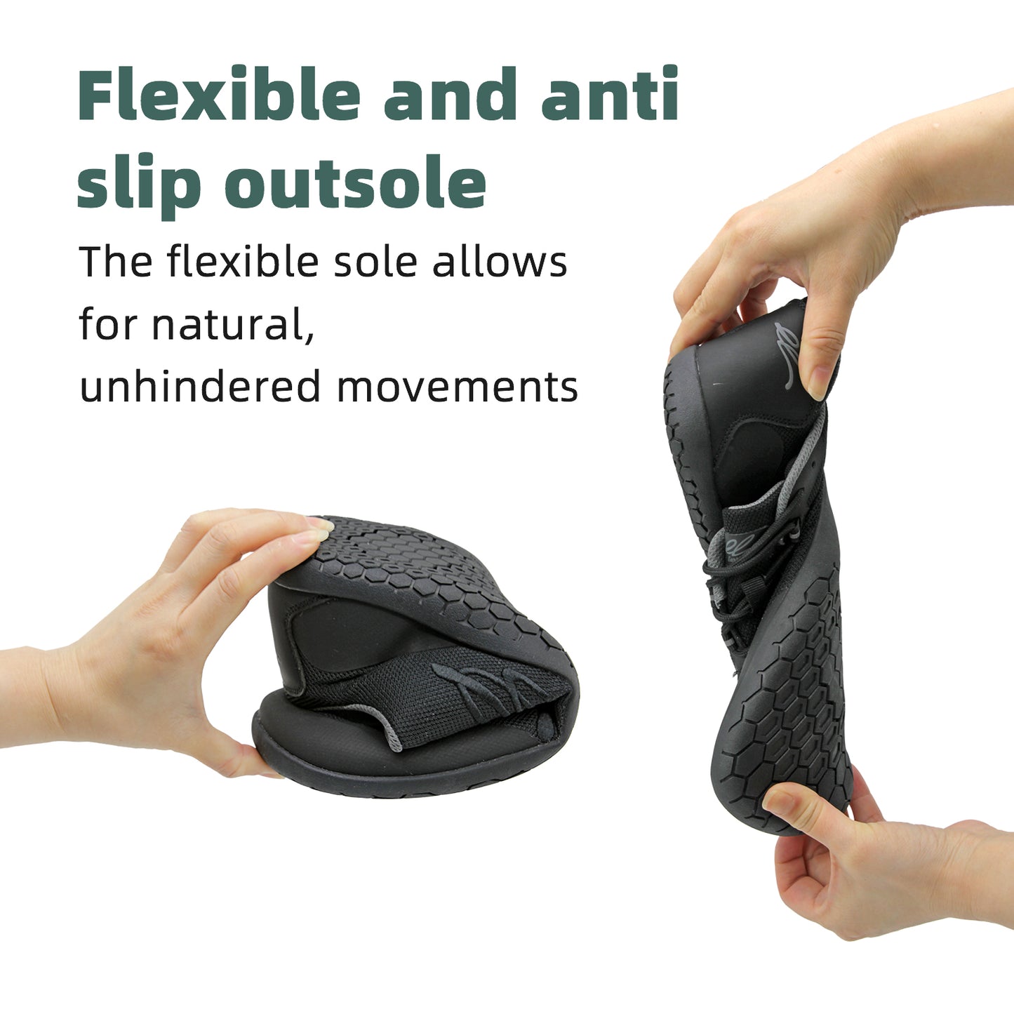 earthinglife Barefoot Grounding Shoes Lace Up Wide Toe Box Conductive Flexible Outsole Zero Drop Connect to Earth More Energy Reduce Stress Enhancing Movement Better Sleep Pain Relief