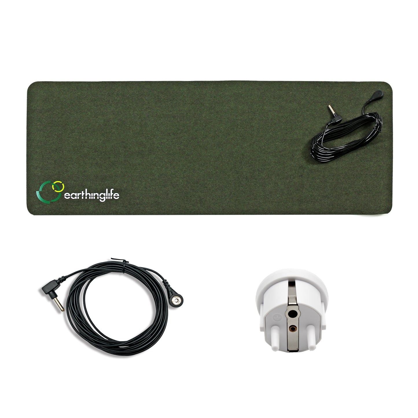 Earthinglife Premium Grounding Mat for Foot&Desk Use High Condcutive Suede Microfiber Soft Touch Skin Friendly Durable Material with Grounding Cord for Home&Office (suede microfiber mat)