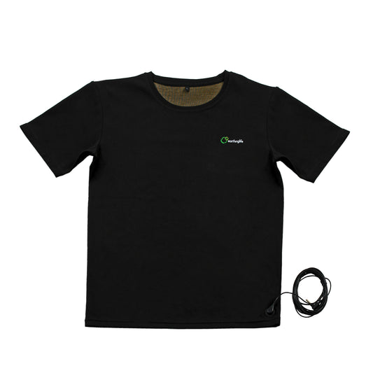 Earthinglife grounding Faraday Clothing T shirt EMF Protection Anti-Radiation  Silver Fiber Clothes Unisex (Grounding T shirt)