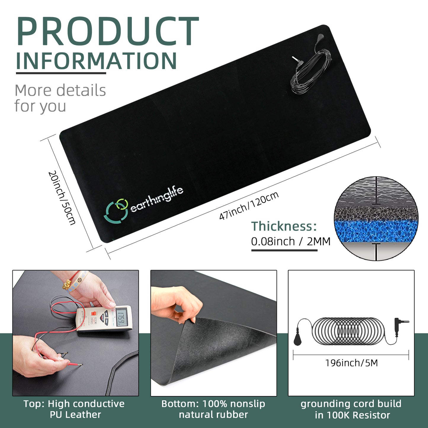 Earthing floor mat-50*120cm