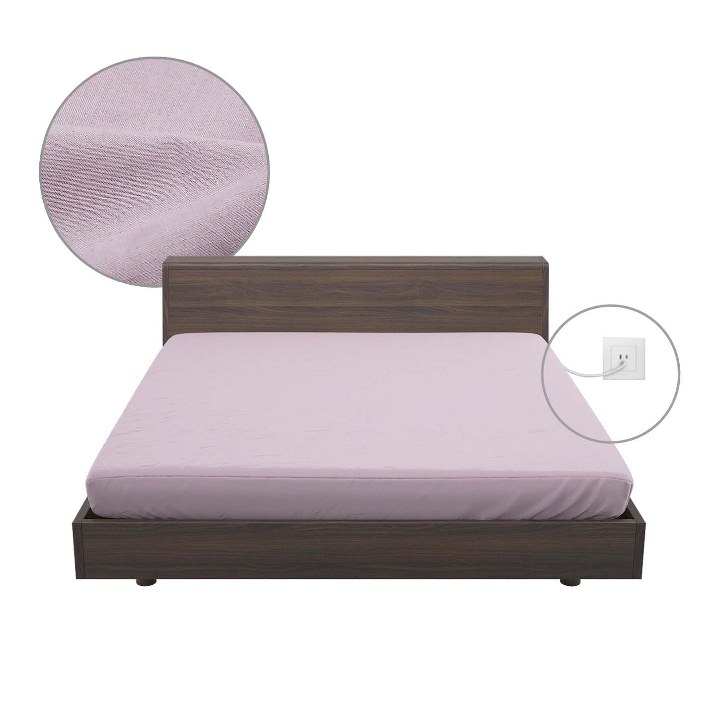 6% solid silver Grounding Fitted Sheet