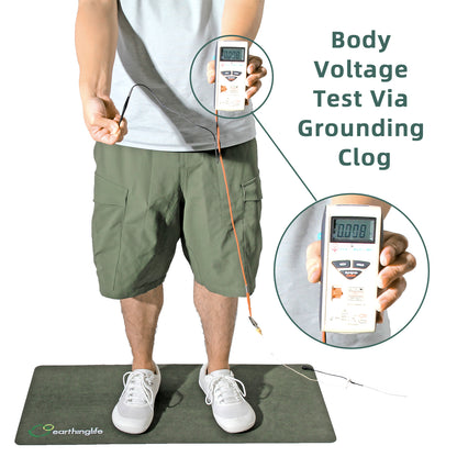 earthinglife Barefoot Grounding Shoes Lace Up Wide Toe Box Conductive Flexible Outsole Zero Drop Connect to Earth More Energy Reduce Stress Enhancing Movement Better Sleep Pain Relief（7702）