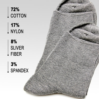 3 pair Silver Fiber Socks Mix