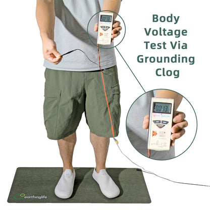 earthinglife Barefoot Grounding Shoes Slip On Wide Toe Box Conductive Flexible Outsole Zero Drop Connect to Earth More Energy Reduce Stress Enhancing Movement Better Sleep Pain Relief（7703）