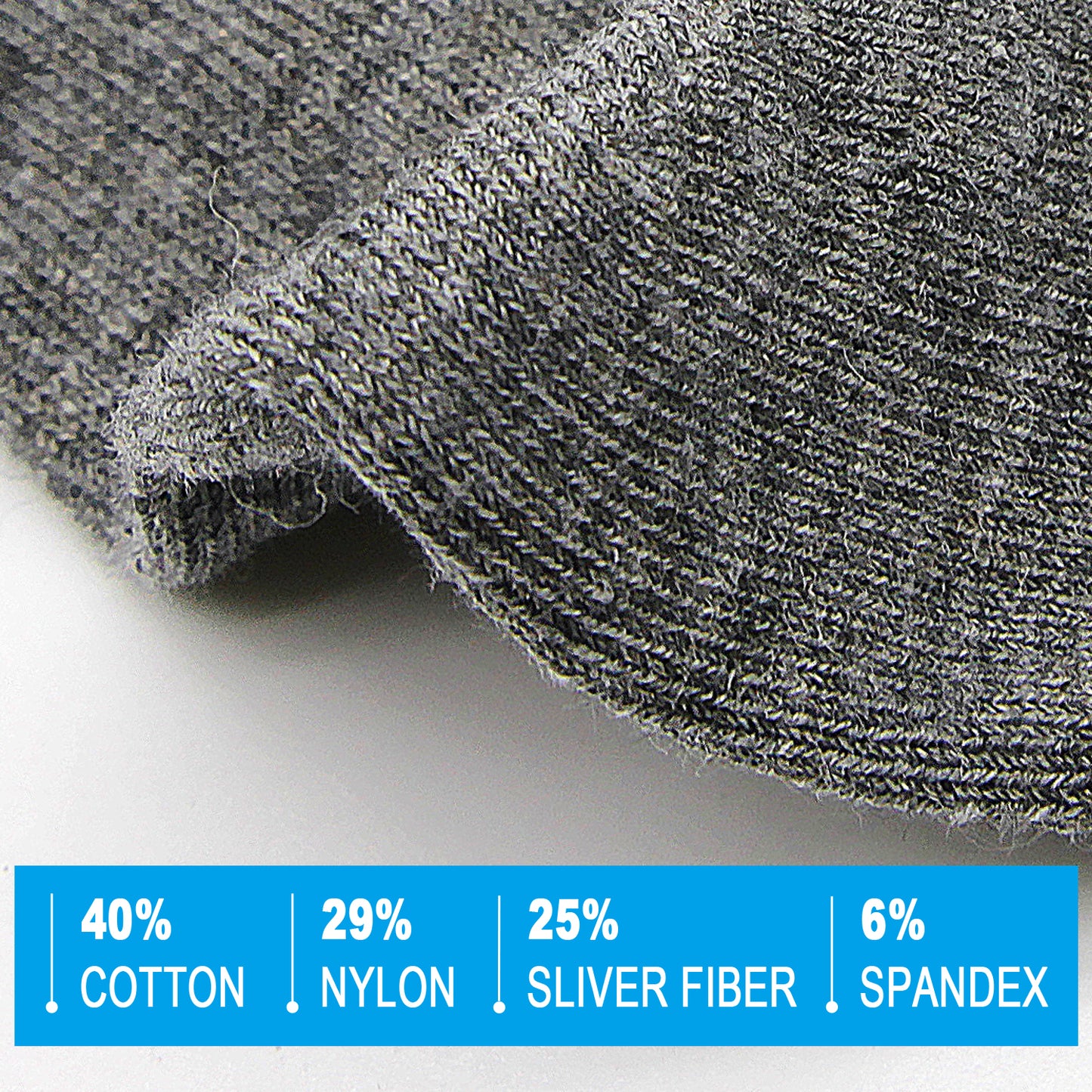 Grounding Quarter Socks-3 Pairs (25%silver fibre)