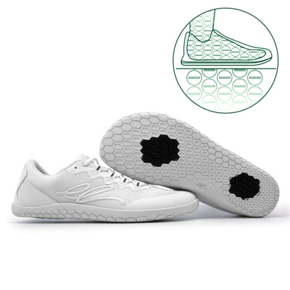 earthinglife Barefoot Grounding Shoes Lace Up Wide Toe Box Conductive Flexible Outsole Zero Drop Connect to Earth More Energy Reduce Stress Enhancing Movement Better Sleep Pain Relief（7702）