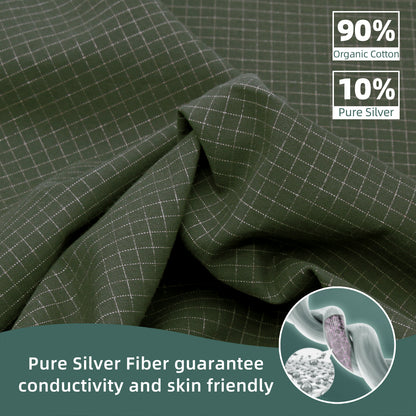 10% solid silver Grounding Fitted Sheet