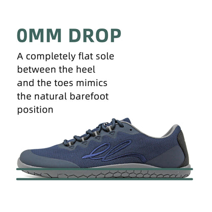 earthinglife Barefoot Grounding Shoes Lace Up Wide Toe Box Conductive Flexible Outsole Zero Drop Connect to Earth More Energy Reduce Stress Enhancing Movement Better Sleep Pain Relief（7702）