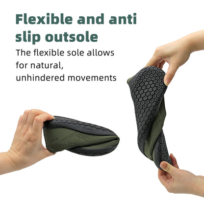 earthinglife Barefoot Grounding Shoes Slip On Wide Toe Box Conductive Flexible Outsole Zero Drop Connect to Earth More Energy Reduce Stress Enhancing Movement Better Sleep Pain Relief（7703）