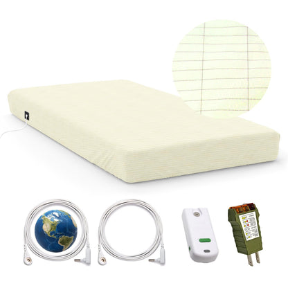5% solid silver Grounding Fitted Sheet Package Set