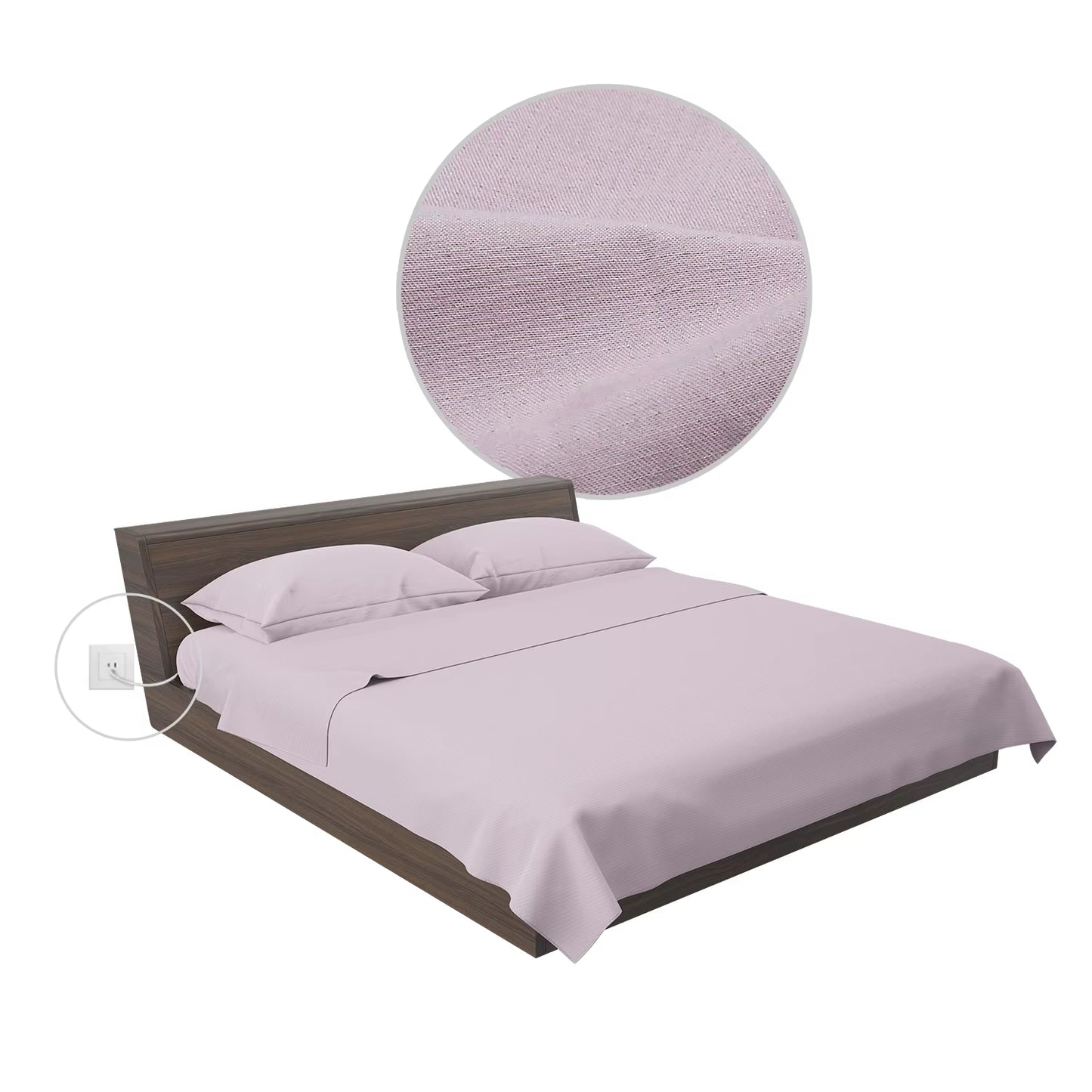 10% Silver Grounding Flat Sheet for Natural Wellness and EMF Protection